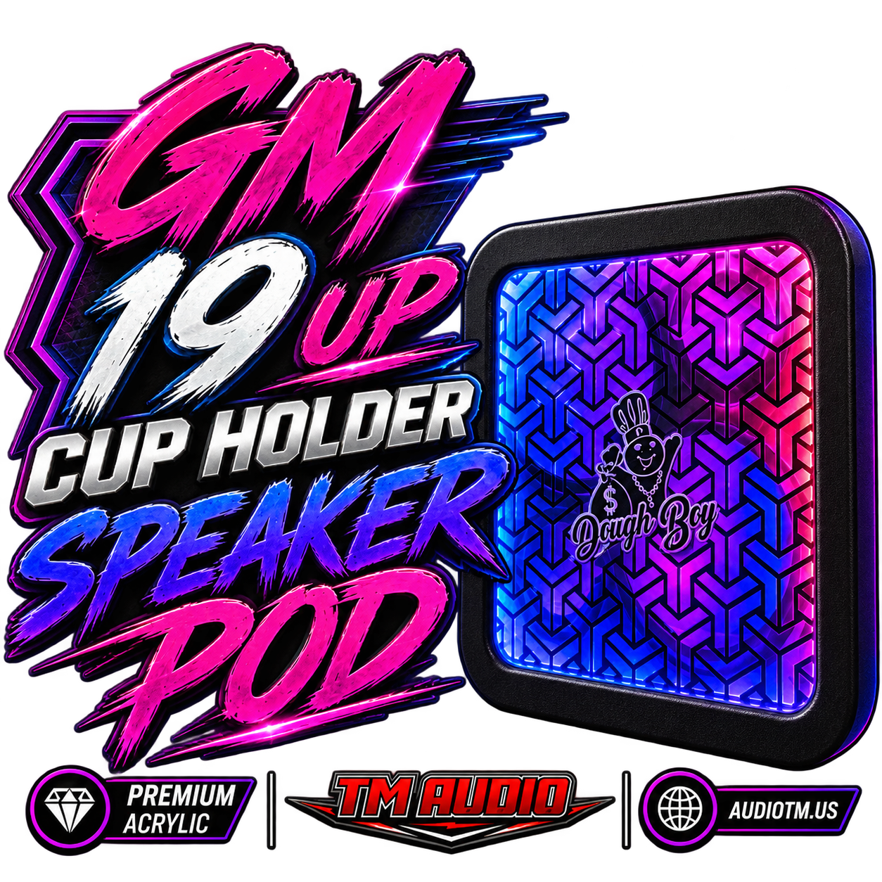 GM 19 UP CUP HOLDER SPEAKER POD