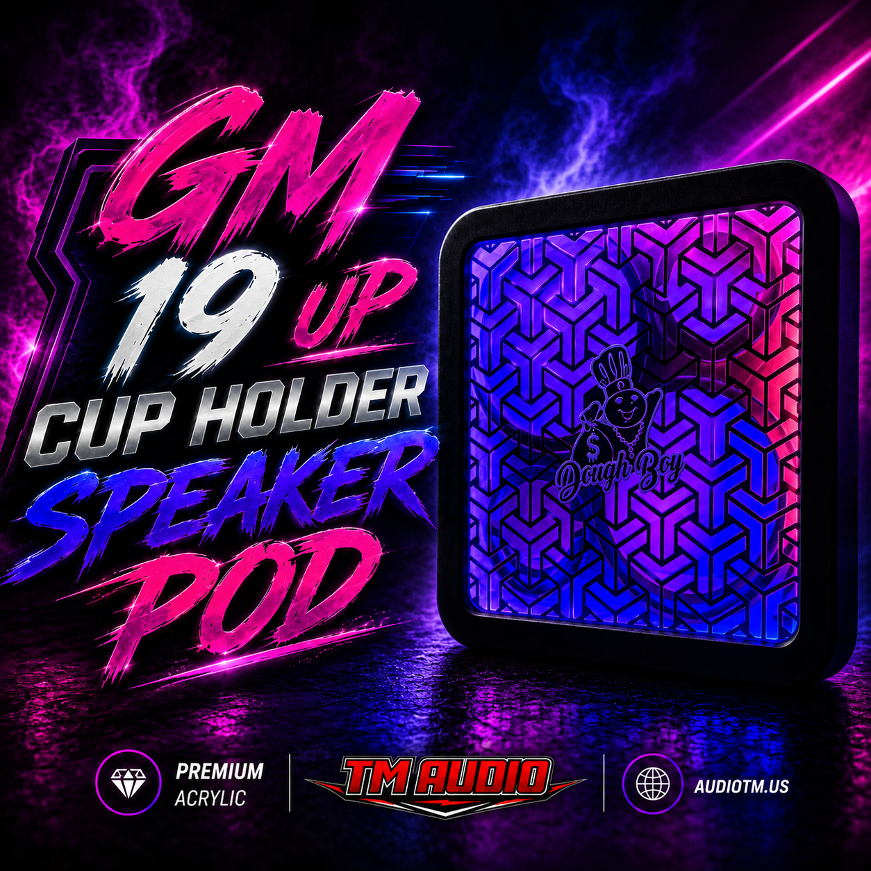 Cup Holder Speaker Pod — Chevy/GMC 2019-2025