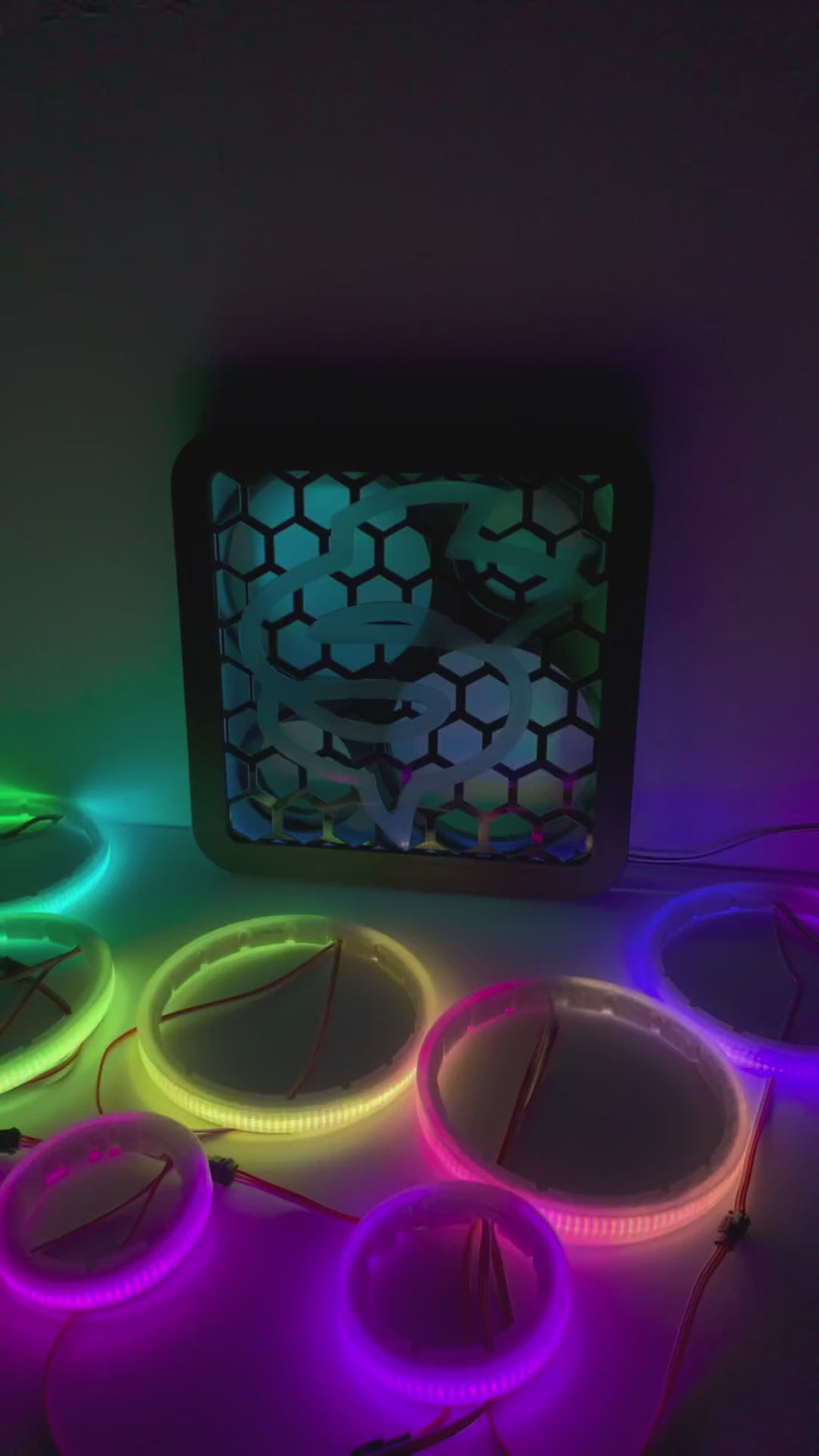 NEW BUNDLE CUP HOLDER SPEAKER POD & SMART RGB RINGS
